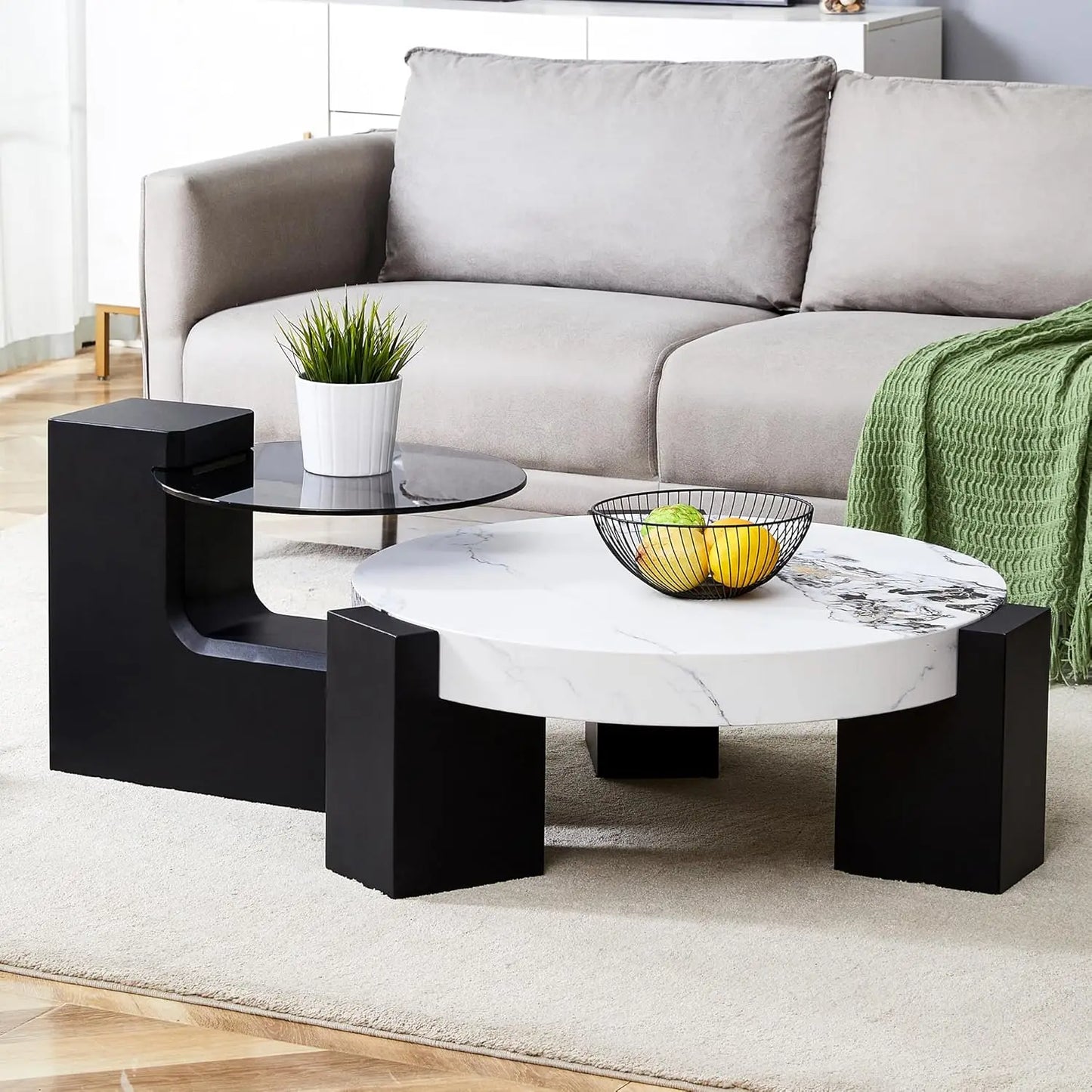 2 in 1 Detachable Small Center Table Set