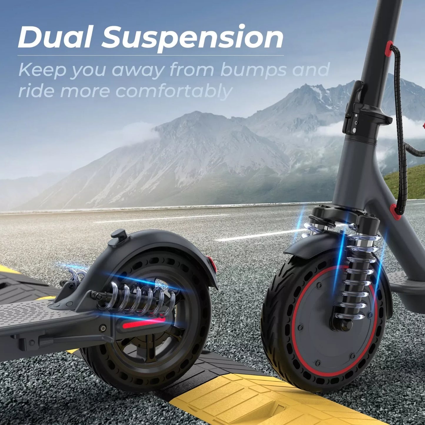 500W 22MPH Adult 10inch Electric Scooter Shock-absorbing