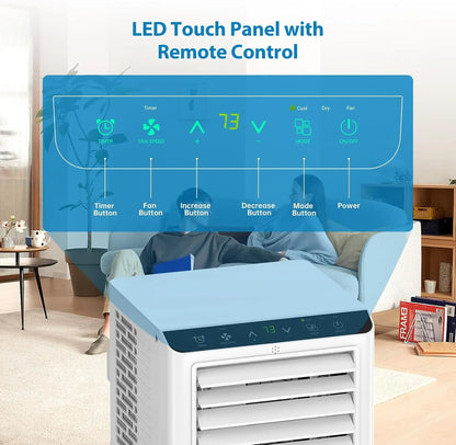 8000BTU Portable Air Conditioners with Remote Control And 24h Timer