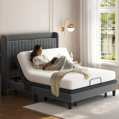 Queen Adjustable Bed Frame with Wireless Remote