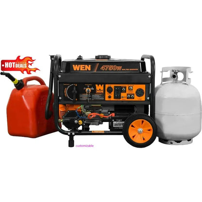 2025 Dual Fuel Portable Generator with Electric Start