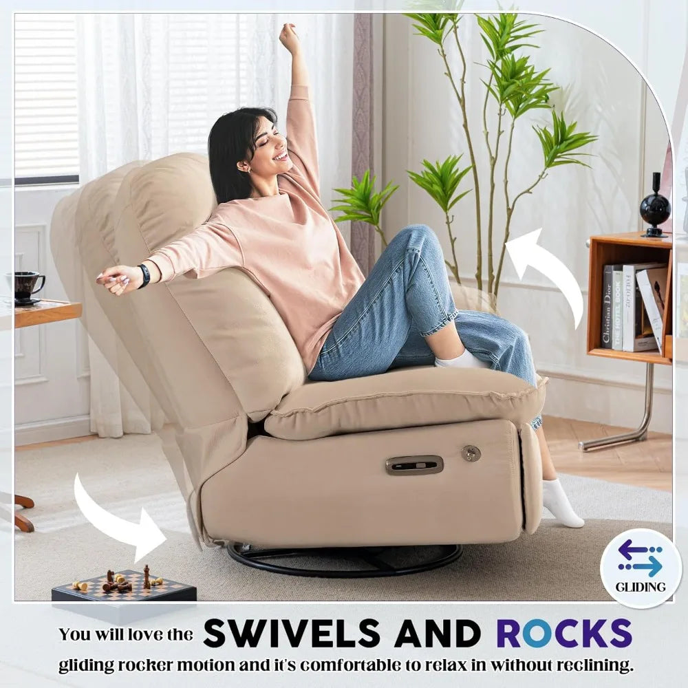 Oversized Voice Control Electric Reclining Sofa