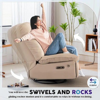 Oversized Voice Control Electric Reclining Sofa