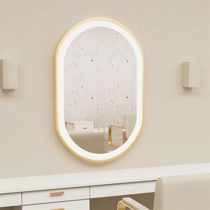 Luxury Oval Led Illuminated Bathroom Mirror