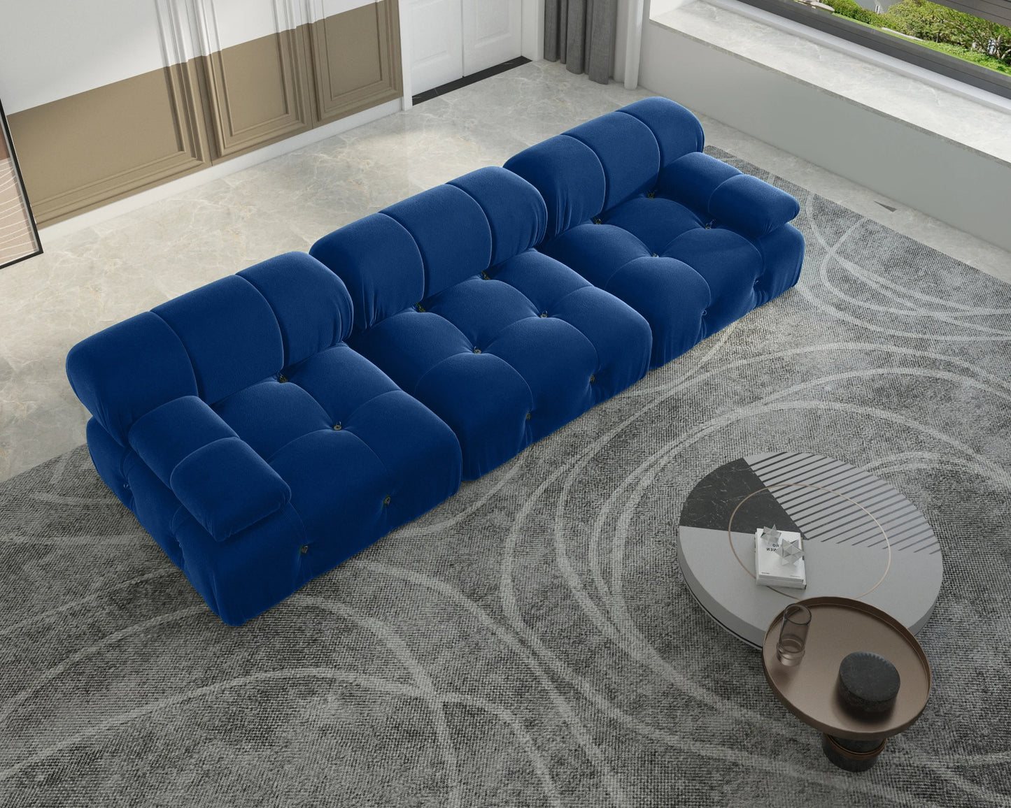 104" Minimalist Modular Sectional Sofas