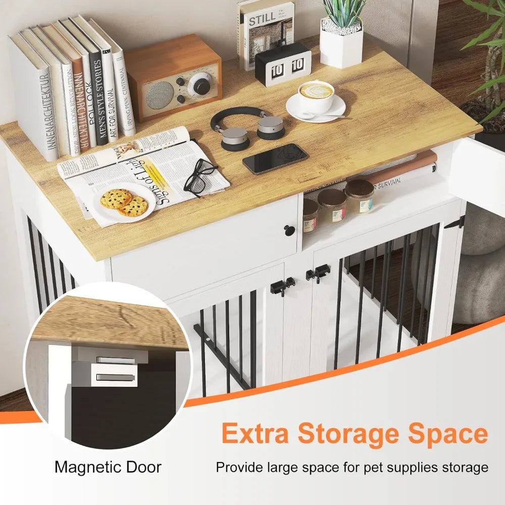 41 Inch Dog Kennel Indoor with Removable Divider