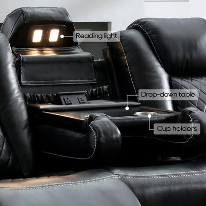Power Reclining Sofa w/ Wireless Charger and Reading Light