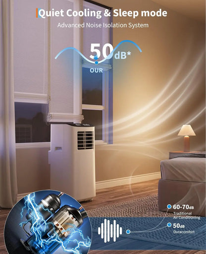 8,000 BTUs 3-in-1 Cooling AC Portable Air Conditioner with Fan & Dehumidifier