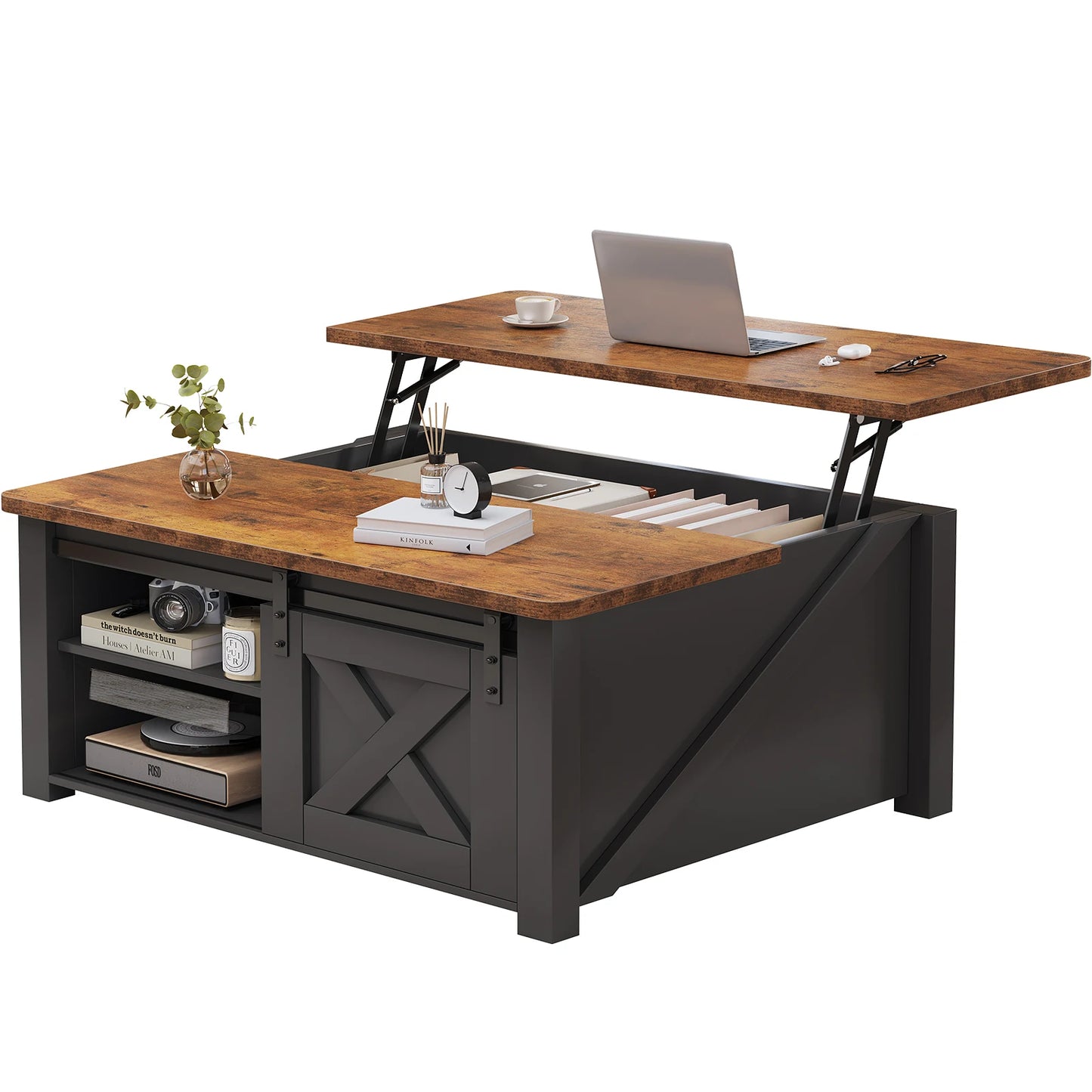 31.5IN Wood Lift Top Coffee Table