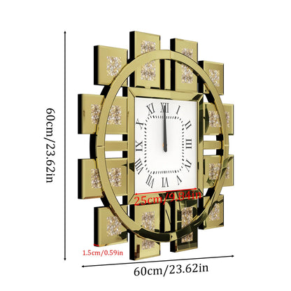 60CM Decorative Wall Clock Inlay Battery Operated