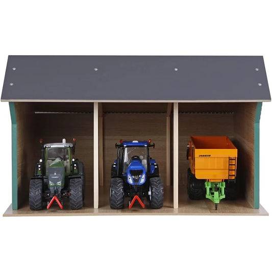 Plastic Storage Building with Open Front Design