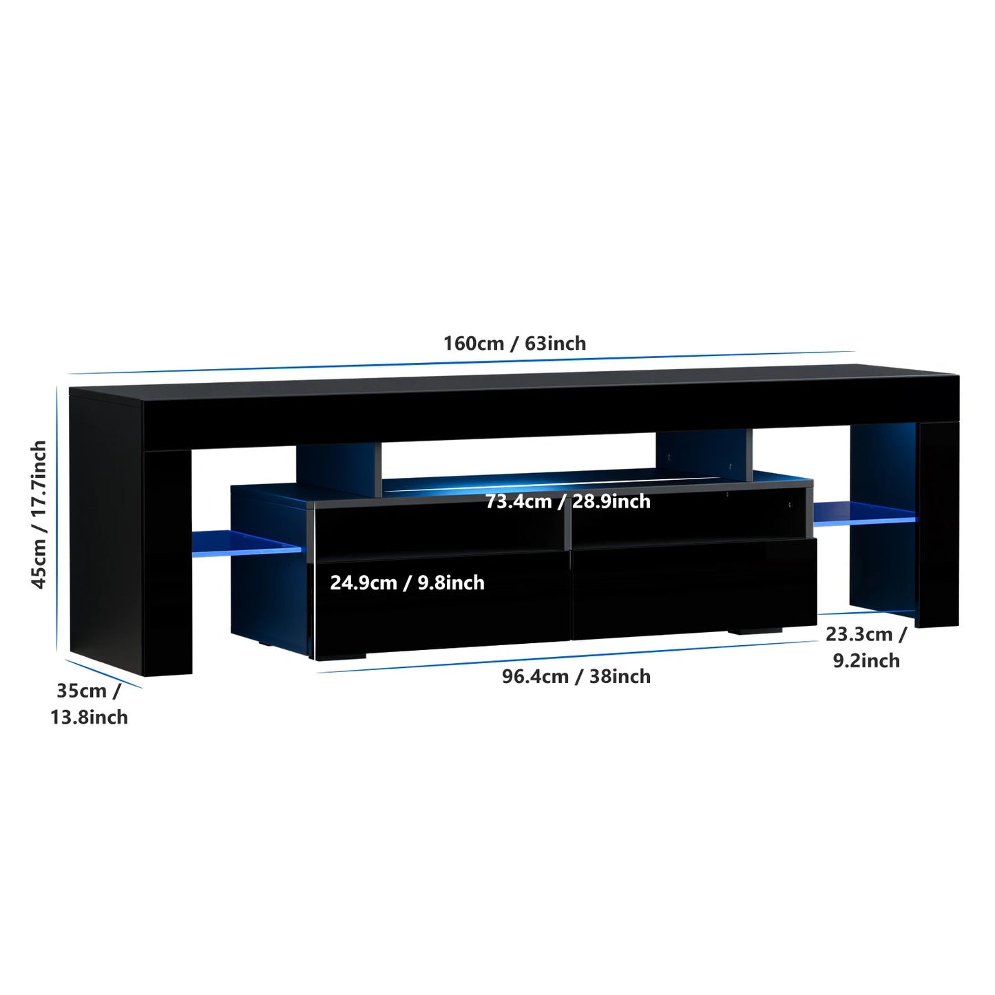 71IN LED TV Stand for 75/70/65-inch television