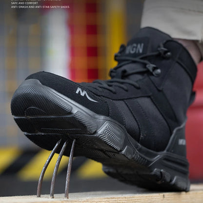 Men Steel Toe Shoes Puncture-Proof Sneakers