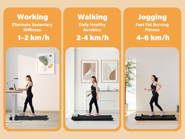 2.5HP Treadmills 2in1 Walking Running Fitness Exercise Machine