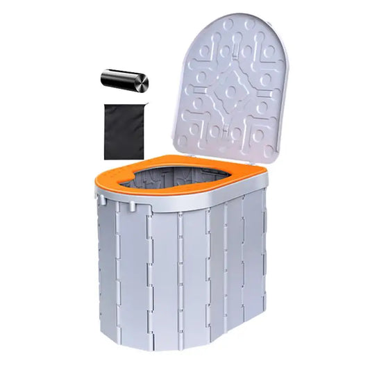 Folding Portable Potty Car Toilet With 15 Trash Bags