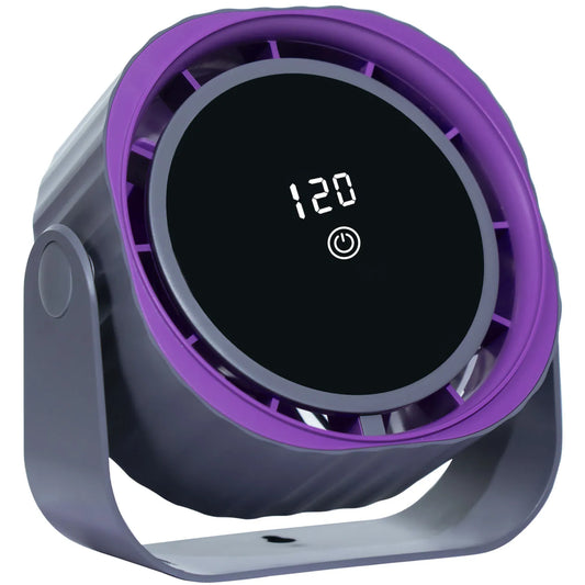 Portable Clip & Desktop Fan, Touch Screen 360° Adjustable