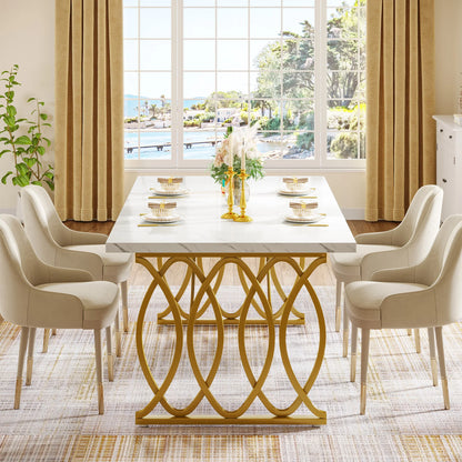 63-Inch Rectangular Dining Table for 4 to 6 people