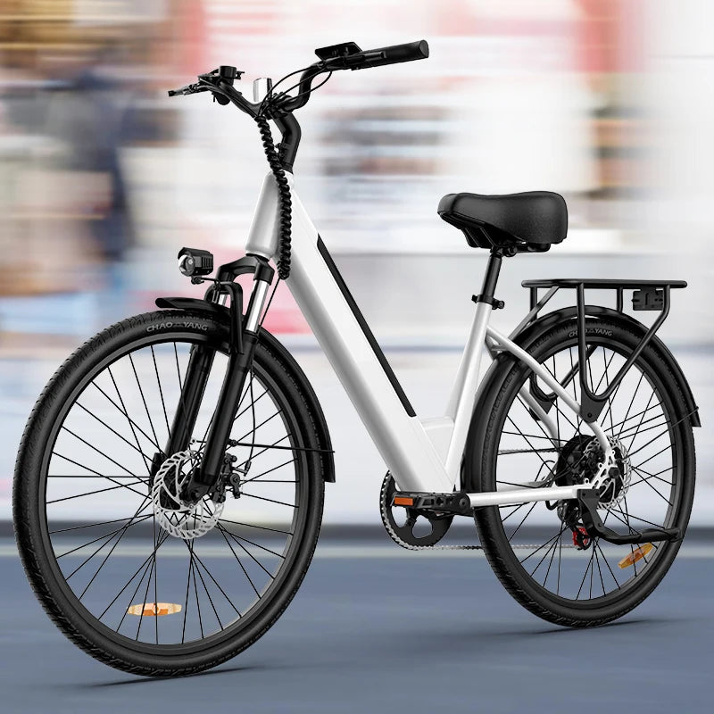 750W E-Bike Commuter 26x2" Tires 20MPH Speed