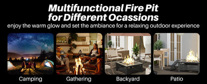 30 Inch, 3-in-1 Multipurpose Firepits for Yard, Garden, Patio