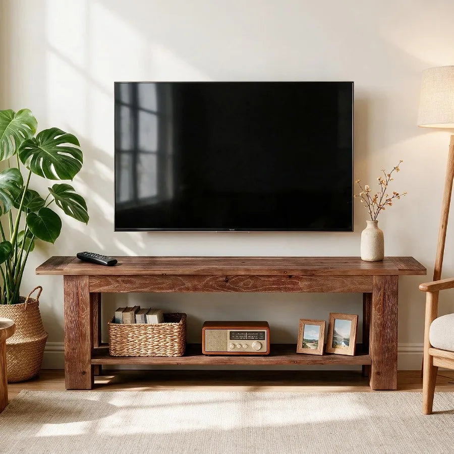 Solid Wood TV Stand for TVs up to 75''