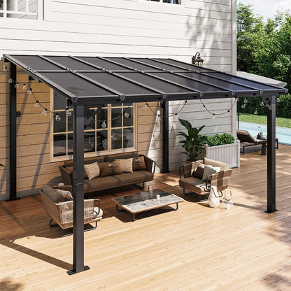 High quality-10' x 12' Gazebo Pergola w/ Sloped Roof