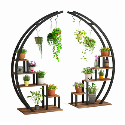 2 Pcs Metal Plant Shelf for Indoor Outdoor Plants