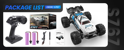 All-Terrain RC Truck: Age 8-12, 2 Batteries, 40 Min Play, Off-Road