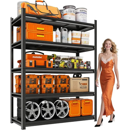 Heavy Duty 5-Tier Steel Garage Shelving Unit