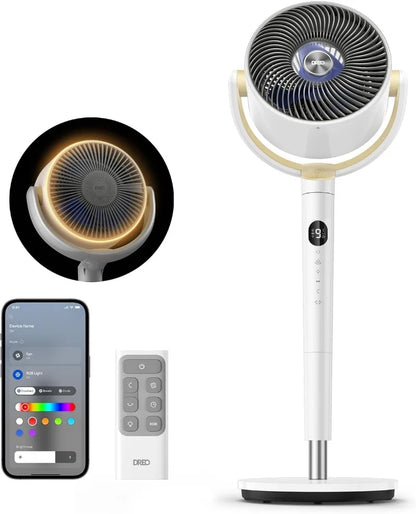 Smart Fan 120° +120° Pedestal Fan Floor