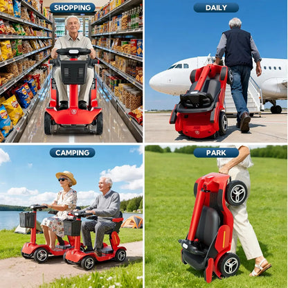 Scooter, Electric Powered Wheelchair with 35Mile Long Range