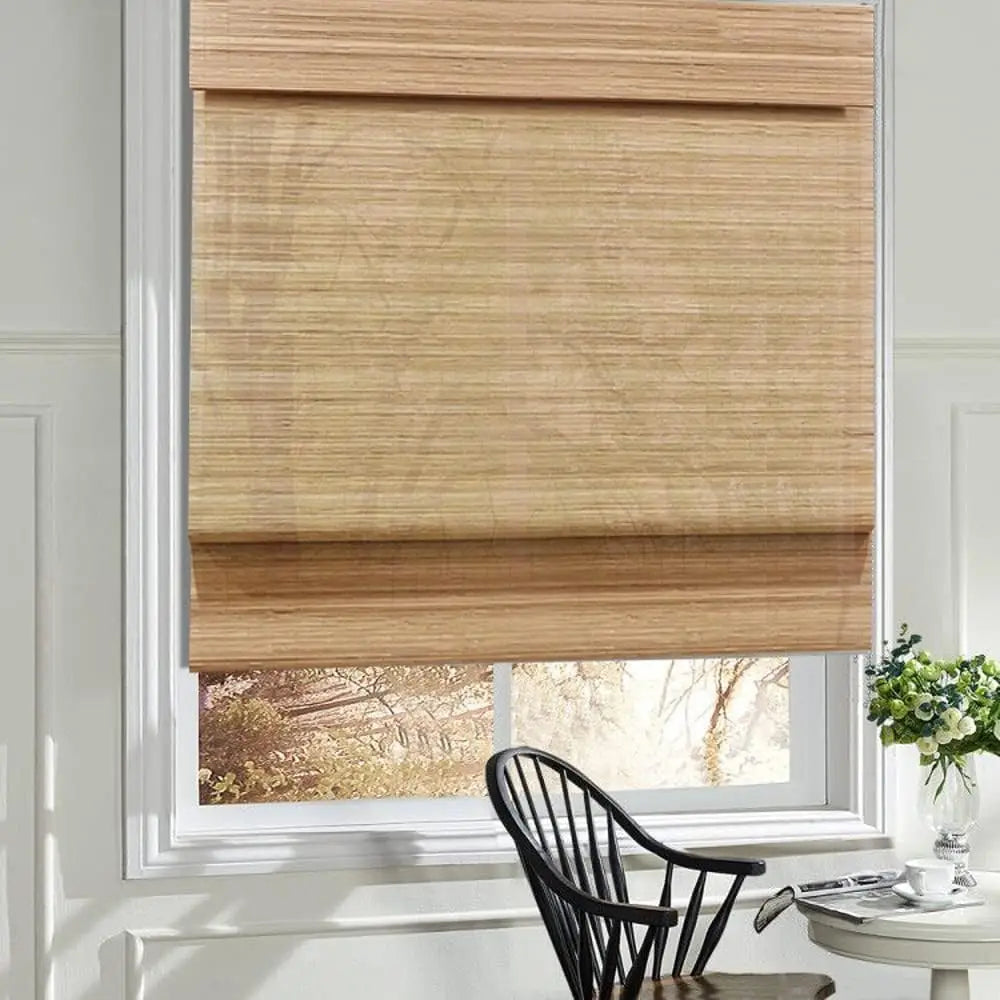 Lined Blackout Bamboo Roman Shades Blinds