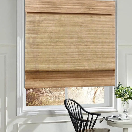Lined Blackout Bamboo Roman Shades Blinds
