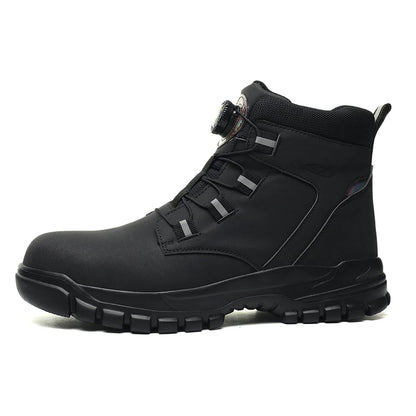 High Top Steel Toe Boots Slip Resistant Anti-Puncture
