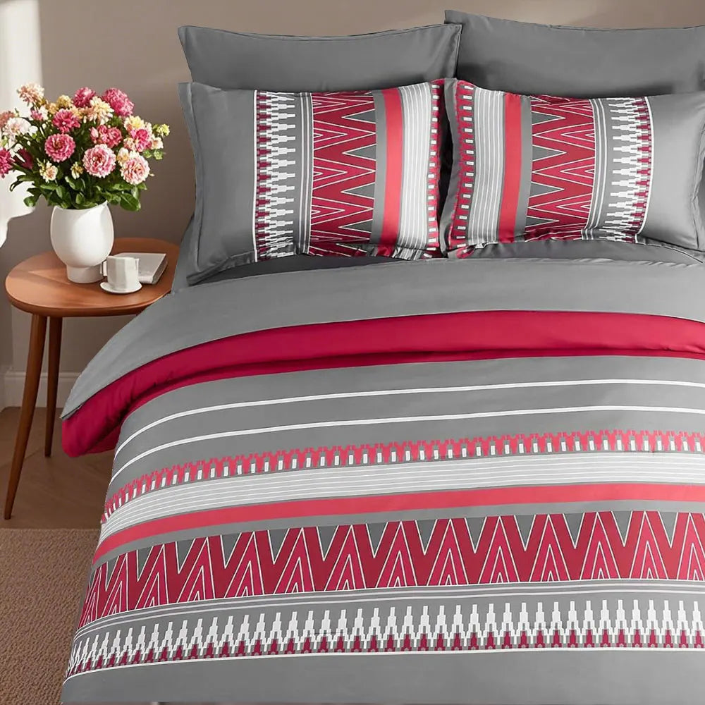 7-piece printed comforter set, suitable for all seasons