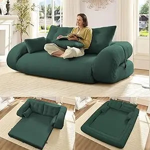 78.7" King, 3-in-1 Multi-Functional Sleeper Futon Sofa