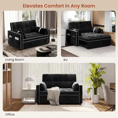 Sofa Bed Convertible Sleeper with USB Charging