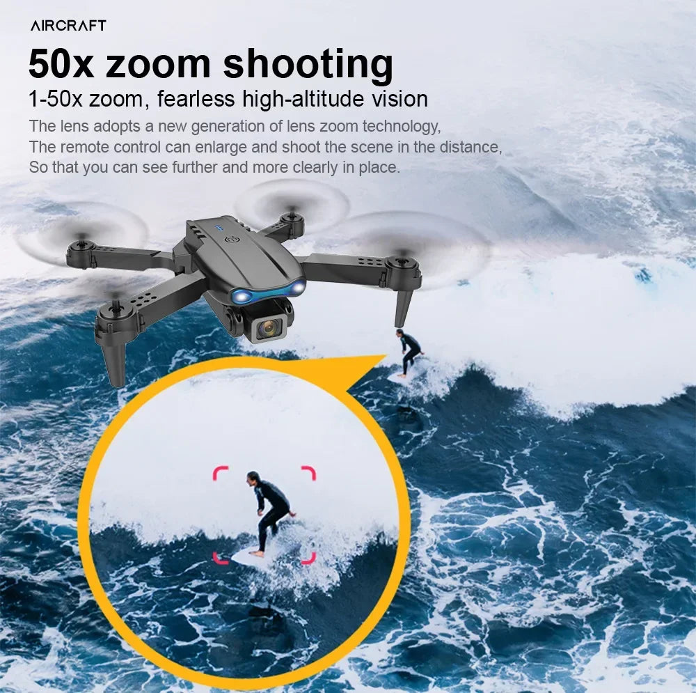 HD Dual Camera E99 Pro RC Mini Drone 4K With Wi-Fi 1080P 720P