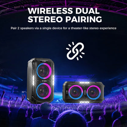 250W PEAK Large Bluetooth Speaker Massive 120dB/12