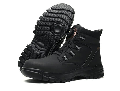 High Top Steel Toe Boots Slip Resistant Anti-Puncture