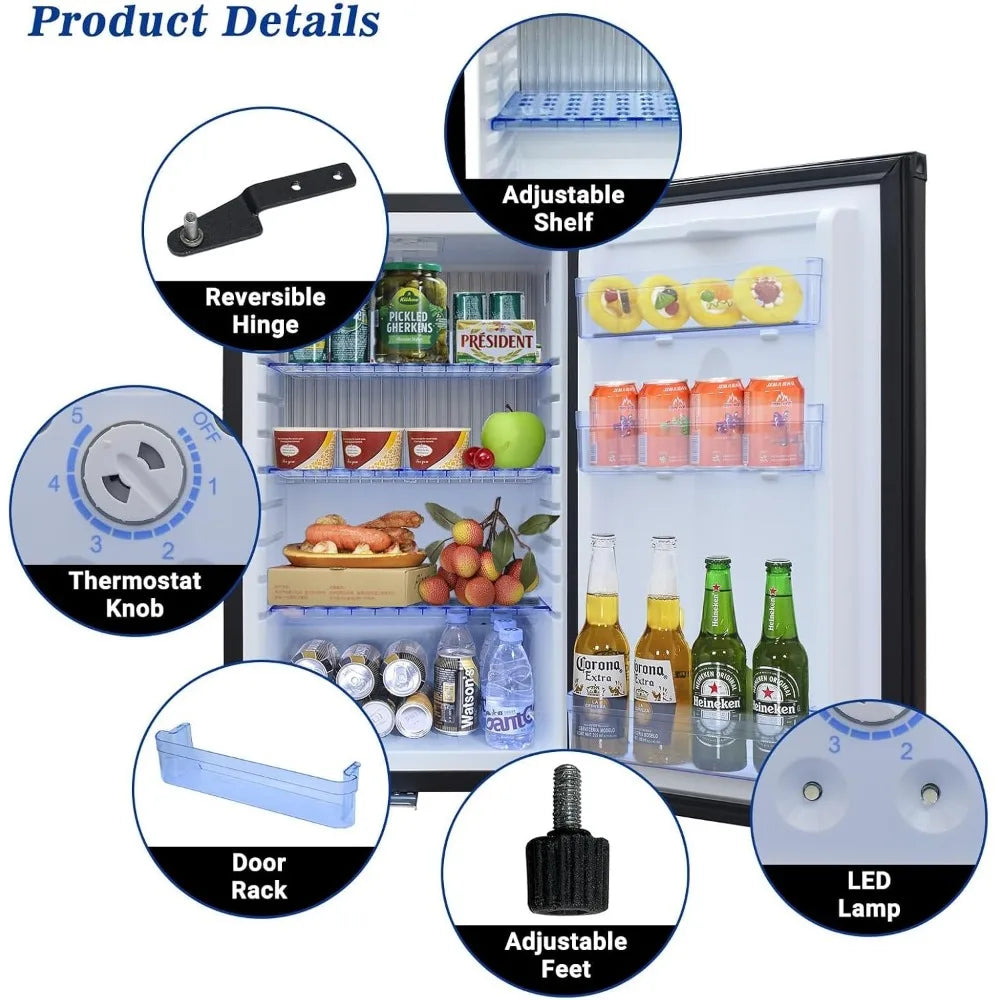 No Noise 110V/12V Compact Refrigerator