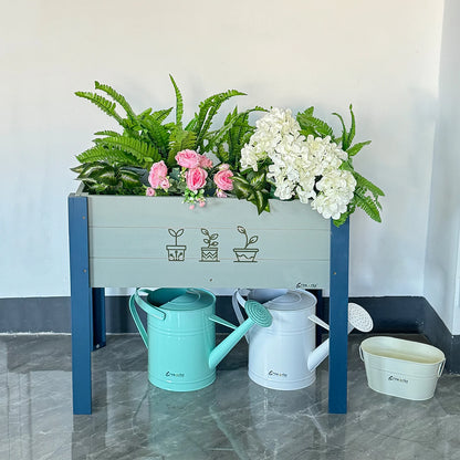 1pc Raised Garden Bed with Elevated Wooden Planter Box