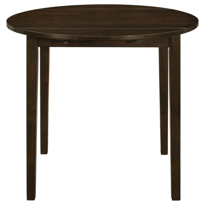 Cappuccino and Tan 3-Piece Drop Leaf Dining Set