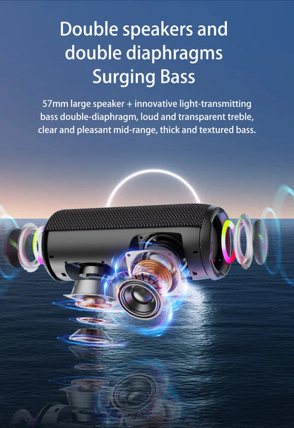 S49 pro Wireless Speaker, Outdoor Portable Subwoofer