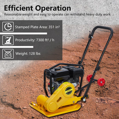 7HP Plate Compactor 4200lbs Compaction Force Rammer