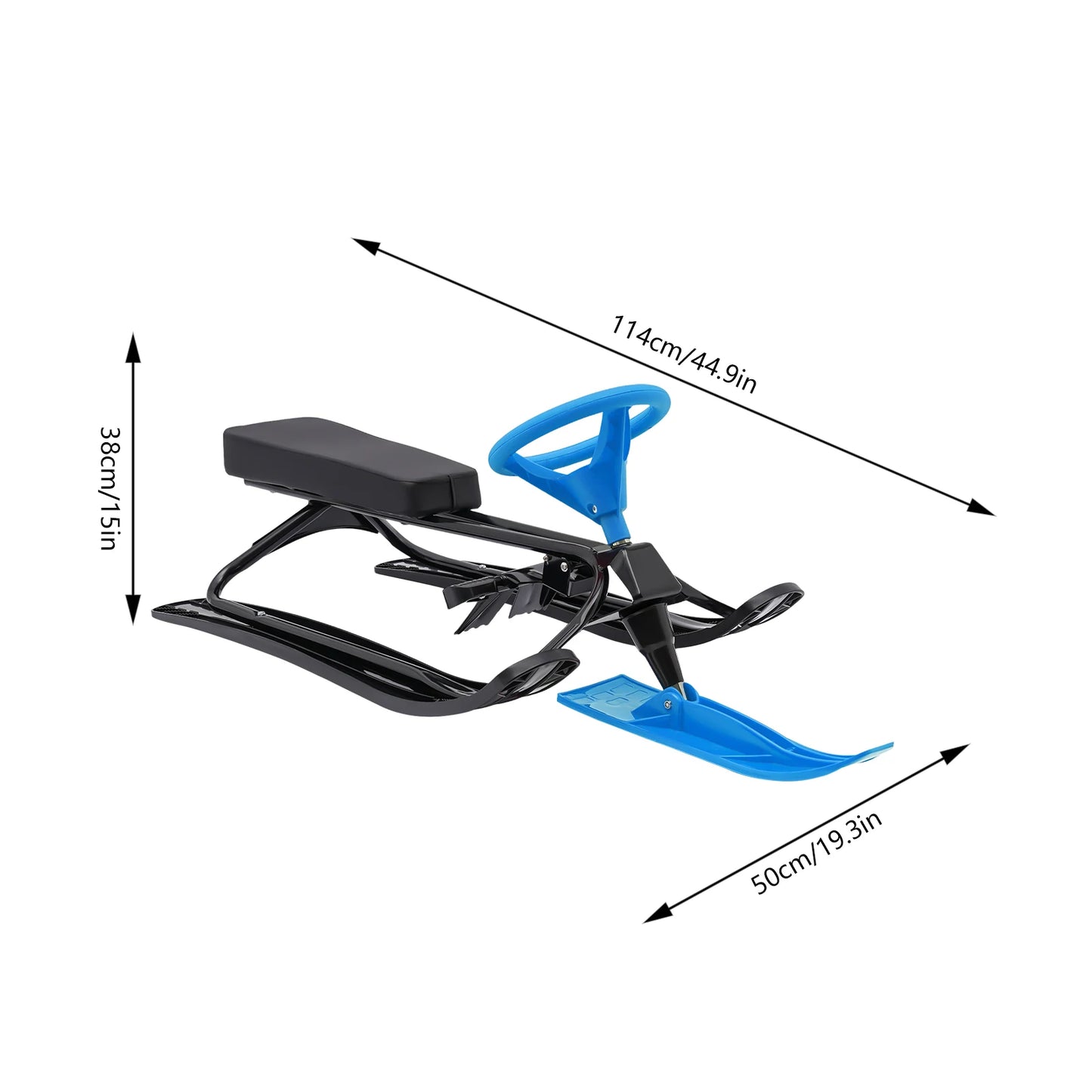 114*50*38cm Snow Racer Sled Slider Board
