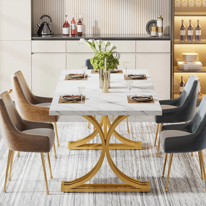 63-Inch Rectangular Dining Table for 4 to 6 people