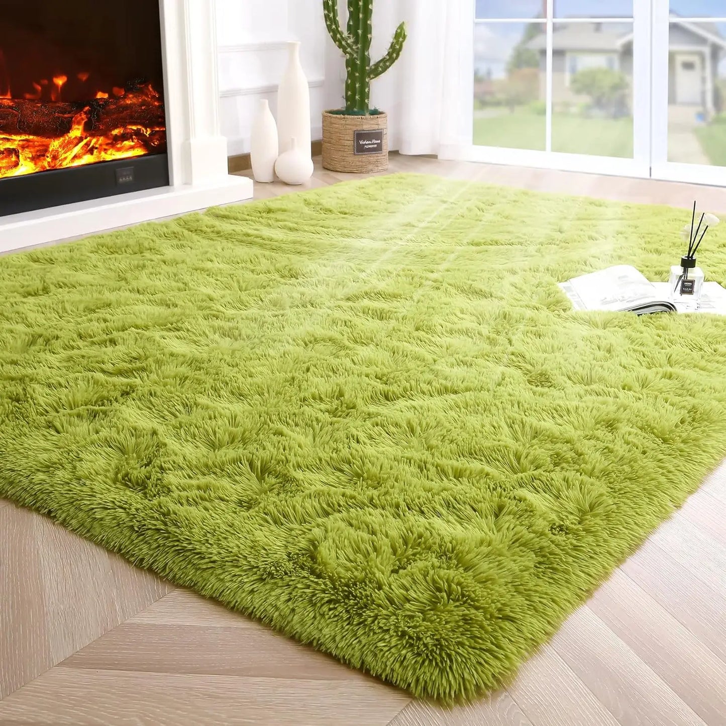 Fluffy Non-Slip Rugs for Hardwood Floors Room Decor