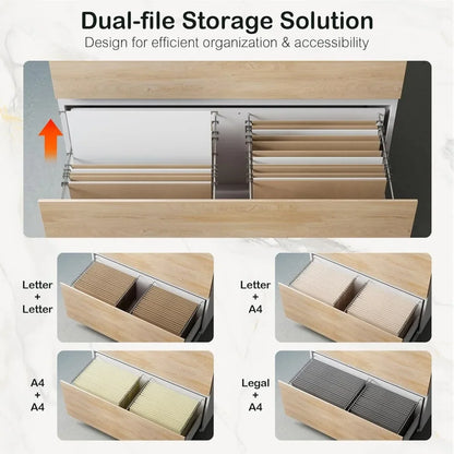 2-Drawer Lateral File Cabinet - 31W x 28H w/ Anti-Tilt