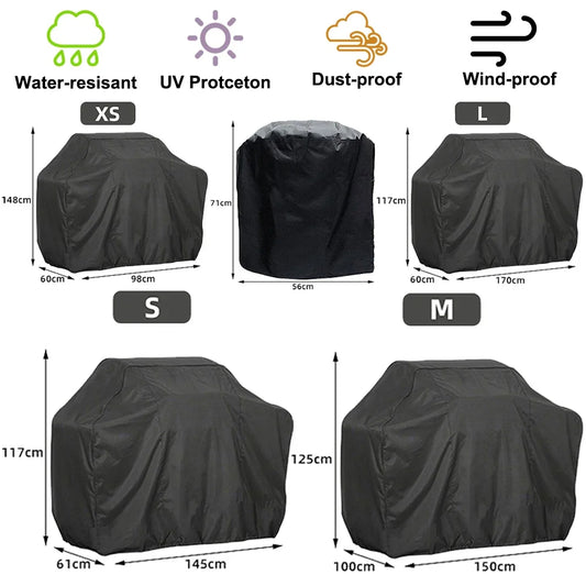 Heavy Duty Grill Rain Protective Outdoor Barbecue Cover