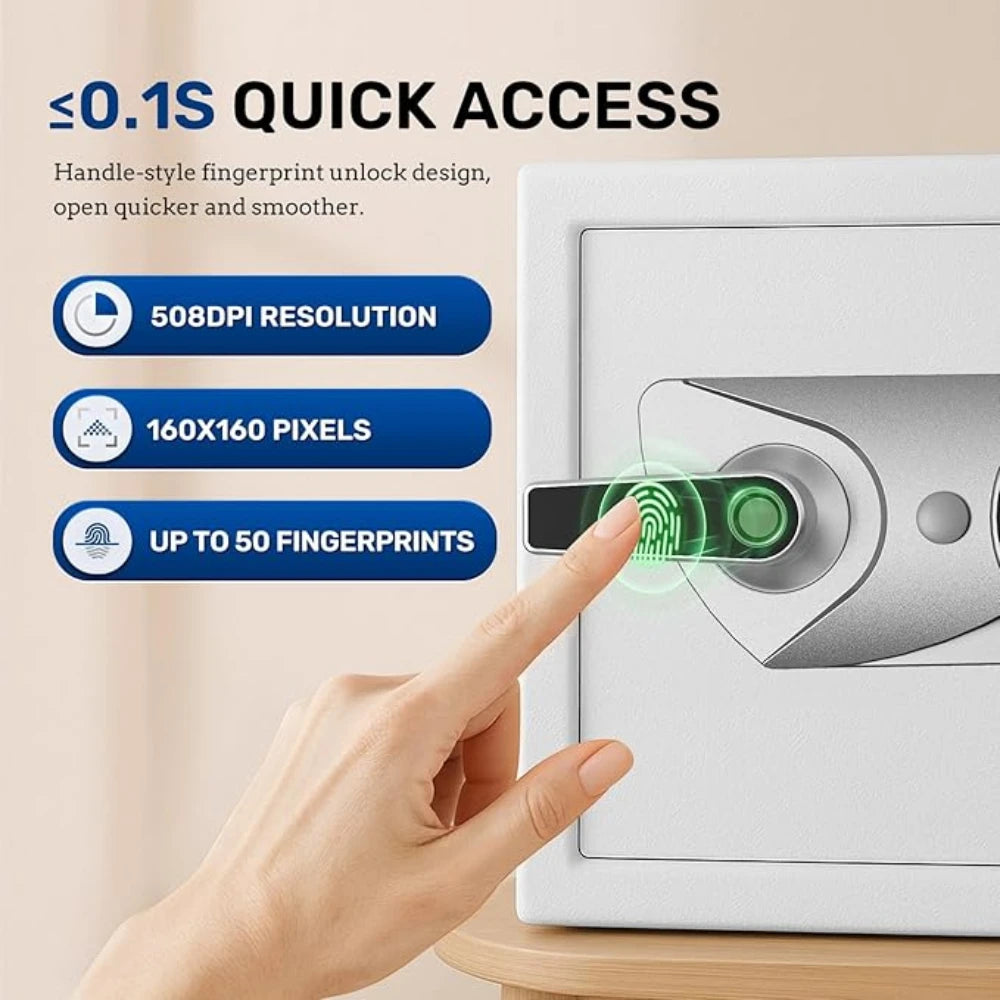 Fireproof Biometric Safe Box Hidden Design